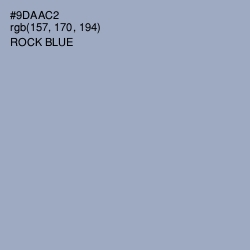 #9DAAC2 - Rock Blue Color Image